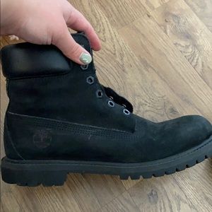 Black timberland boots